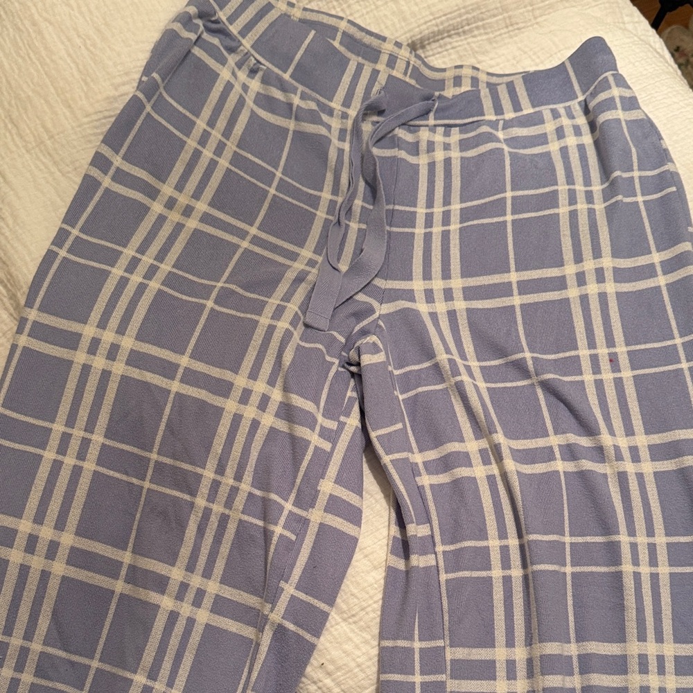 Joe Fresh Lavender Plaid Lounge Pajama Pants